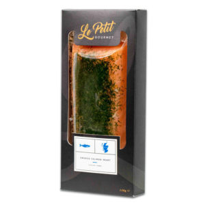 SMOKED SALMON HEART 150GR "DILL FLAVOR"