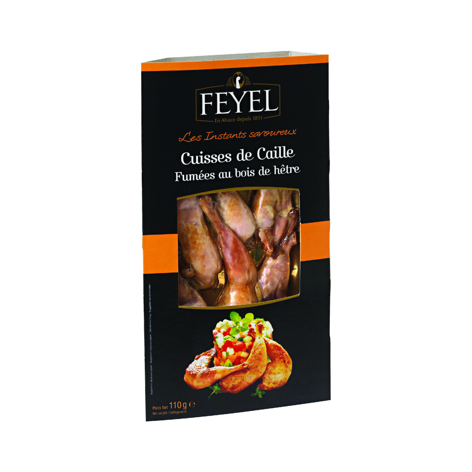 Frozen Quail Leg 250 g from France Lou Lou Food Market