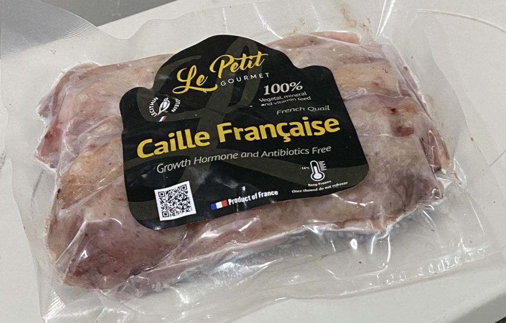 Frozen Quail Leg 250 g from France Lou Lou Food Market