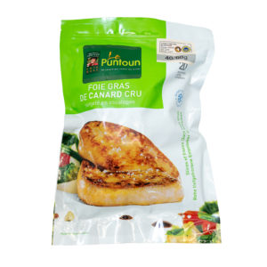 FROZEN Duck foie gras slices 40/60g " LE PUNTOUN "